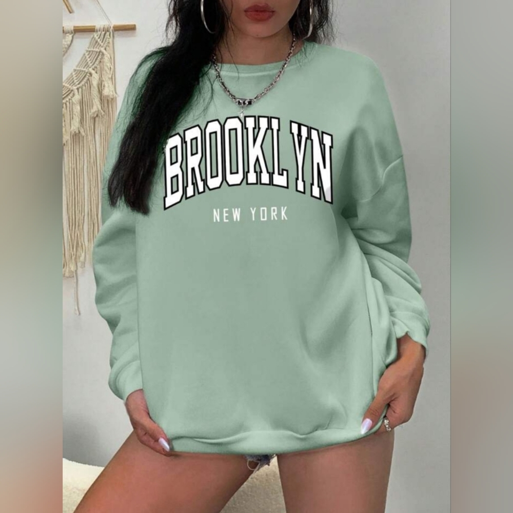 SHEIN Brooklyn NY Sweatshirt 🗽